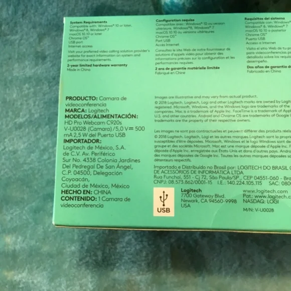 WEBCAM LOGITECH C920s PRO HD 1080p 30 PRIVACY